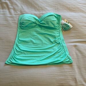 NWT Anne Cole Turquoise Swim Top